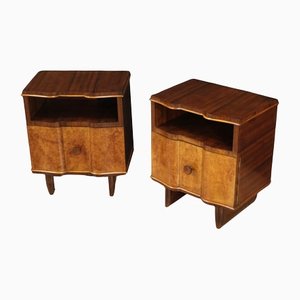 Art Deco Style Bedside Tables, Set of 2