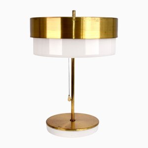 Brass & Glass Table Lamp by Kamenicky Senov, 1970s