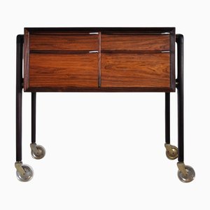 Danish Modern Rosewood Sewing Table, 1960s