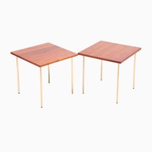 Danish Side Tables in Solid Teak by White & Mølgaard for France & Søn, Set of 2