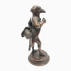 Sculpture Humoristique en Bronze par Jean Ignace Isidore Grandville (1803-1847)