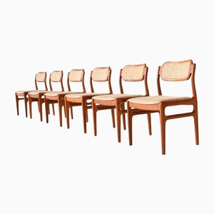Dining Chairs in Teak by Johannes Andersen for Uldum Møbelfabrik, Denmark, 1960s, Set of 6