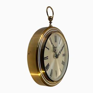Vintage Genfa Wall Clock in Brass