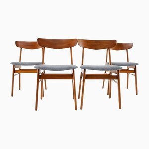 Danish Dining Chairs in Teak , 1960s, Set of 4