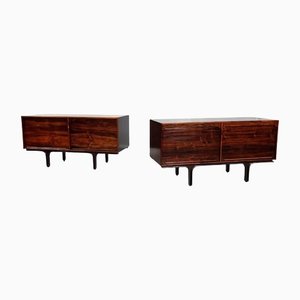 Mid-Century Italian Sideboards in Wood by Frattini for Bernini, 1960s, Set of 2