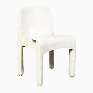 Mid-Century Italian White Absplastic 860 Chair by Joe Colombo for Kartell, 1970s