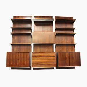Rosewood Wall Unit by Poul Cadovius for Cado, Set of 3