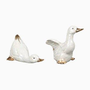 Canards en Porcelaine, 1970s, Set de 2