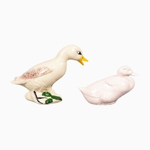 Abstract Porcelain Ducks, Brazil, Set of 2