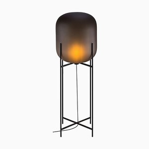 Lampadaire Oda Big en Acetato Gris Fumé et Noir par Sebastian Herkner pour Pulpo