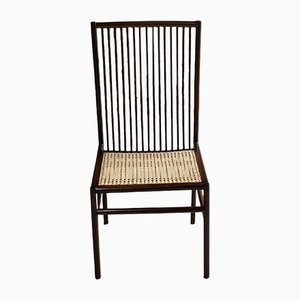 Structural Rosewood & Cane Dining Chairs by Joaquim Tenreiro, Set of 8