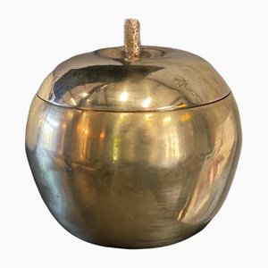 Golden Apple Container from Liddose Hollywood Regency, 1970s