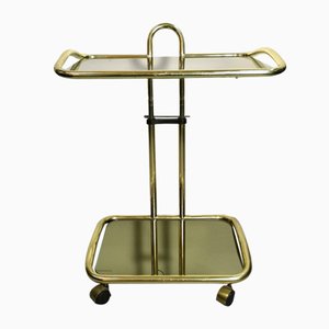 Adjustable Hollywood Regency Bar Cart or Side Table From Morex, Italy, 1970s