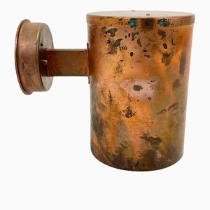 Scandinavian Patinated Outdoor Wall Lamp from Falkenbergs Belysning, 1960s