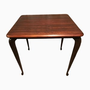 Mesa de centro estilo Louis de caoba, años 50