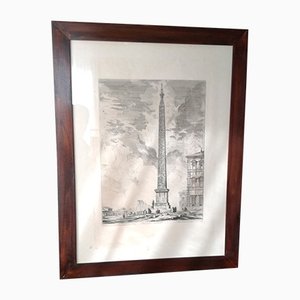 Piranesi, Vedute di Roma: Obelisco Egizio, Acquaforte, Incorniciato