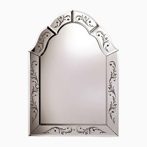 Französischer Arlecchino Spiegel aus Muranoglas, 19. Jh. von Fratelli Tosi