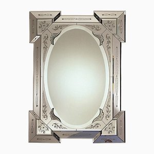 Miroir Vénitien en Verre Murano "Balanzone" par Fratelli Tosi