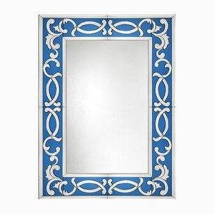 19th Century French Style Blù Murano Glass Mirror from Fratelli Tosi