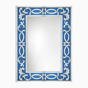 Venetian Mirror Murano Glass "Blù" by Fratelli Tosi