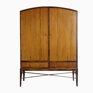 Scandinavian Dark Wood Cabinet, 1960s