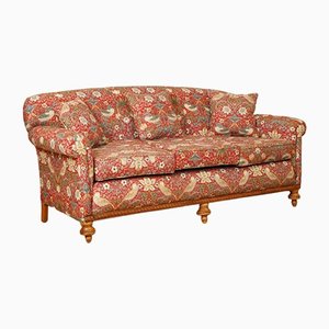 Country House Sofa in William Morris Strawberry Thief Fabric