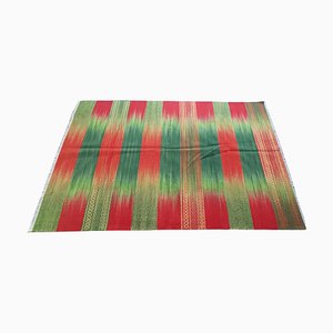 Handmade Striped Colorful Kilim Rug
