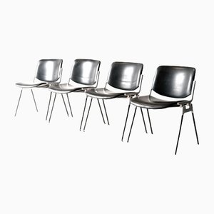 Stühle von Giancarlo Piretti für Castelli, Italien, 1960er, 4er Set