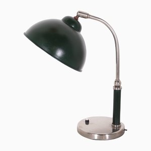 Art Deco Forest Green Desk Lamp