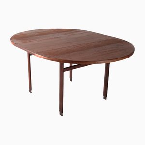 Mid-Century Oval Dining Table, Italy, 1960s