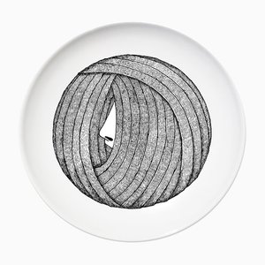 Spinning v | Assiette Spinning en Céramique par Vincenzo D'Alba pour Kiasmo