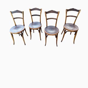 Bistro Stühle von Michael Thonet für Jacob & Josef Kohn, 4er Set