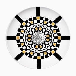 Castle Ceramic Plate by Vincenzo D’Alba for Kiasmo