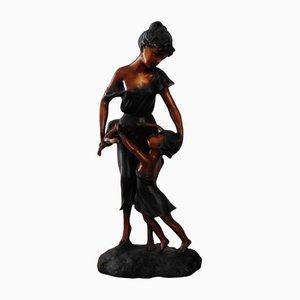 Louis Chalon, Figurative Skulptur, 1900er, Bronze