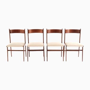 Teak Dining Chairs, Italy, 1960s, Set of 4