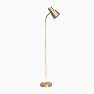 Articulated Metal and Brass Floor Lamp from Ewa Varnamo, 1960s
