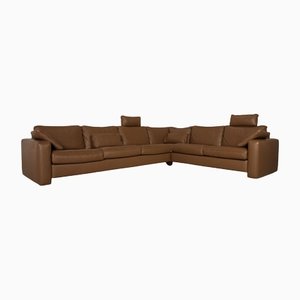 Brown Leather Corner Sofa from Marquardt