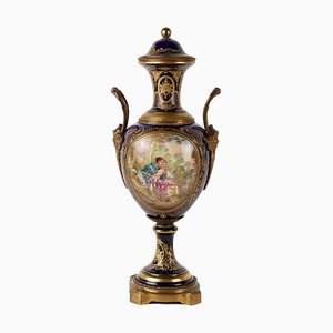 Ceramic & Brass Vase