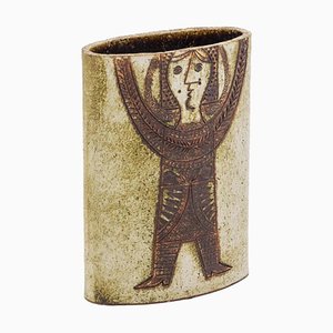 Jarrón de cerámica de Roger Capron para Vallauris, años 60
