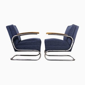 Armchairs by Mart Stam for Mucke Melder, 1930s, Set of 2