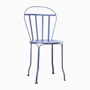 Italian Outdoor Chairs in Blue by Emu, 1970s, Set of 6
