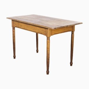 French Rectangular Fruitwood Dining Table, 1950s