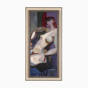 Bertil Wahlberg, Nude, 20th-Century, Oil on Canvas