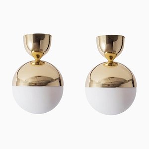 Brass Ceiling Lamp by Magic Circus Editions, Set of 2