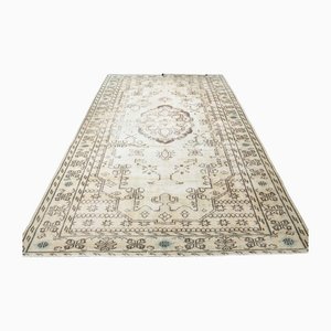 Tapis Oushak Vintage en Laine Fait Main, Turquie