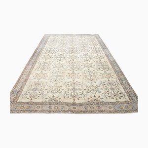 Tapis Oushak Vintage Floral Beige