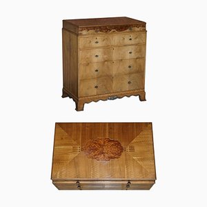 Burr Walnut Chest of Drawers from Waring & Gillows