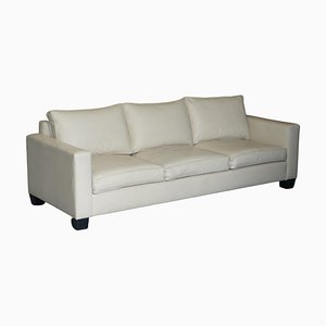 Leder & Mahagoni Graham 3-4 Sitzer Sofa von Ralph Lauren