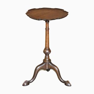 Mahogany Pie Crust Claw & Ball End Table in the Style of Gillows of Lancaster