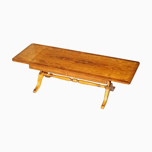 Extending Burr Yew Wood Coffee Table from Bevan Funnell